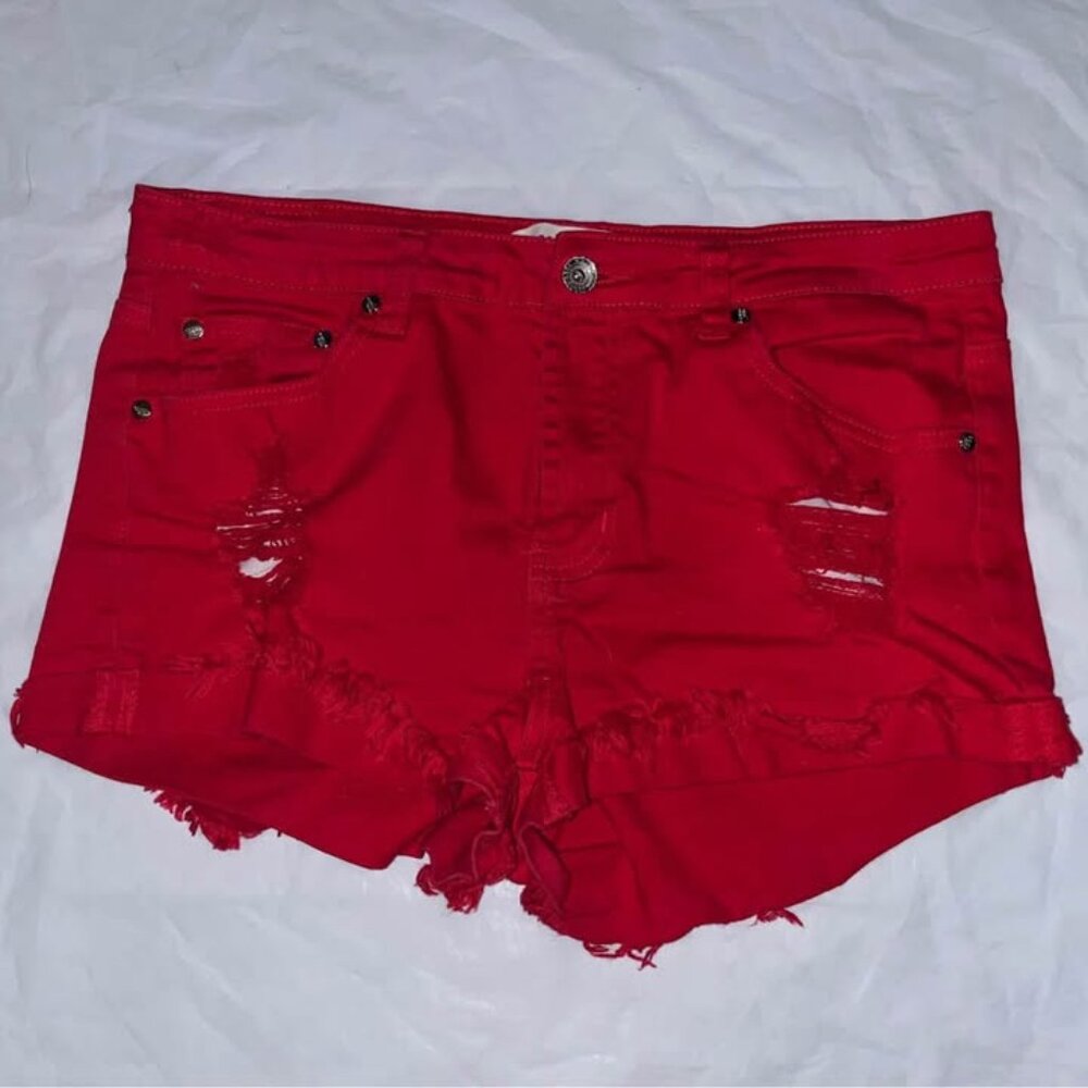 GOGO JEANS Red Shorts, Juniors Size 13